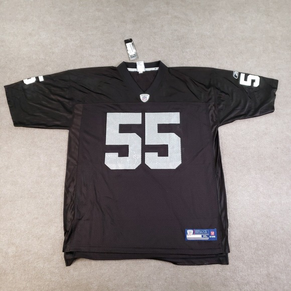 Rolando McClain Oakland Raiders Jersey Men Size XL Black #55 Football Mesh Zz - Picture 1 of 16